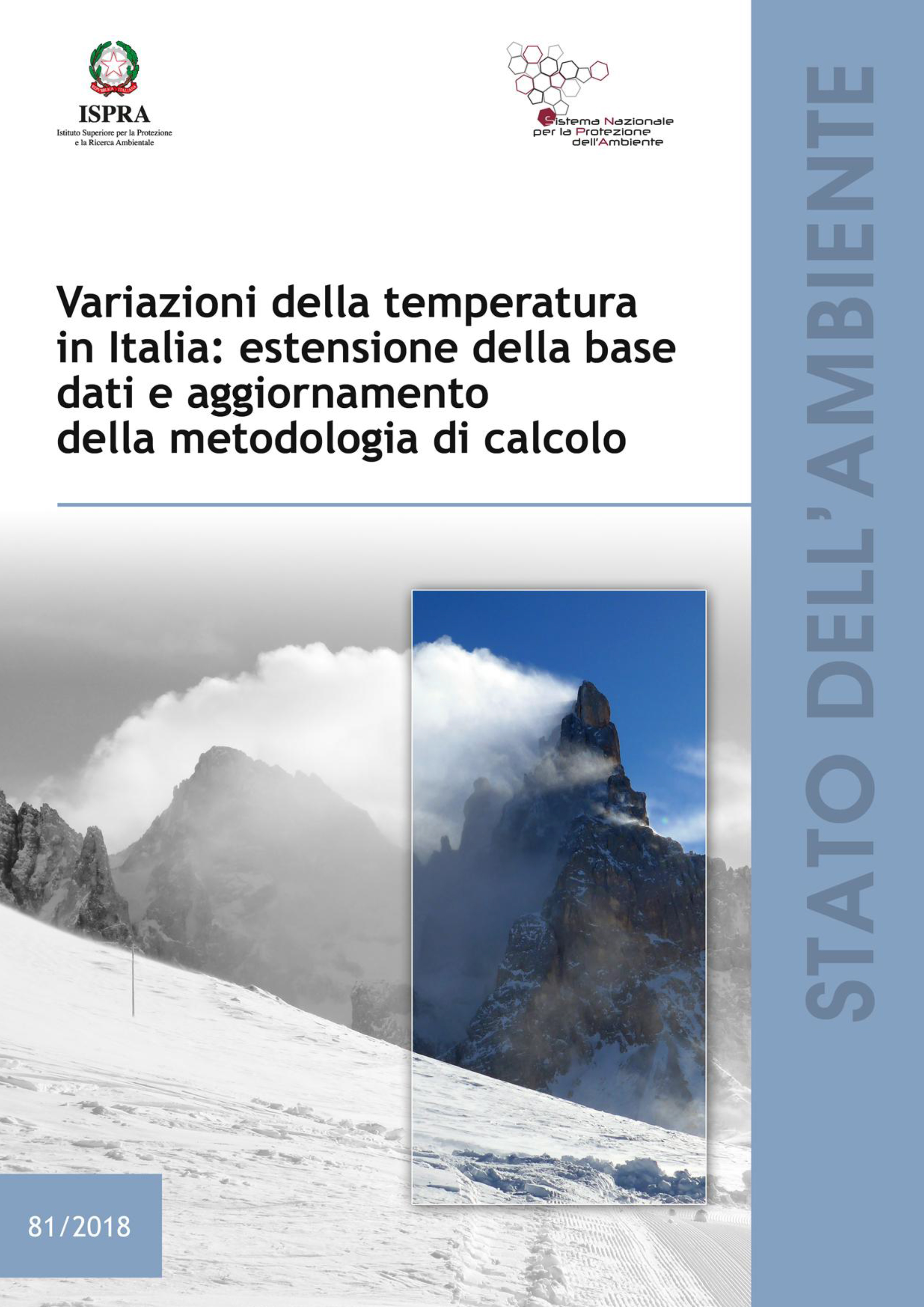 estensione della base dati e aggiornamento della metodologia di calcolo variazione