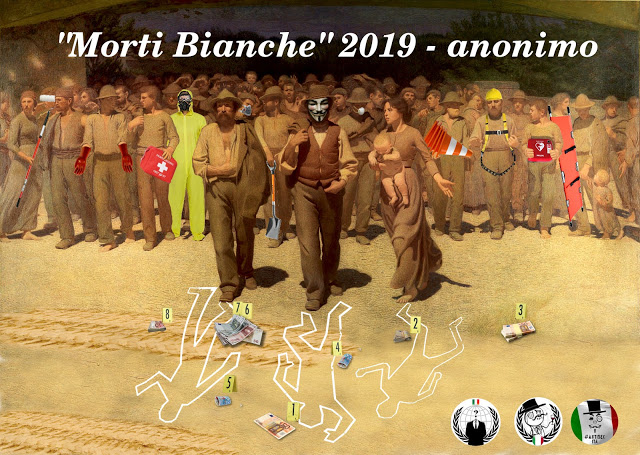 Morti sul lavoro, la protesta di Anonymous morti sul lavoro hackerato