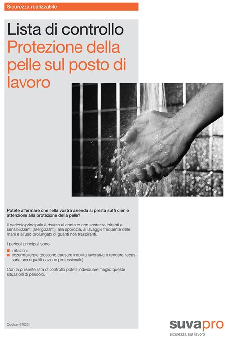 Individuazione dei pericoli e pianificazione delle misure lista di controllo