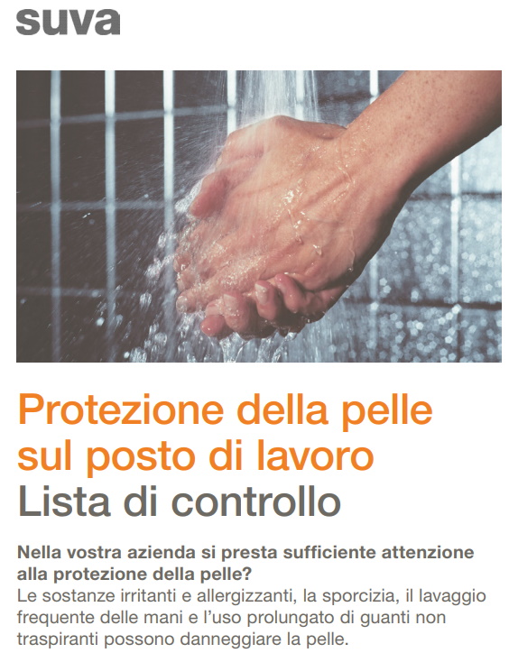 Protezione della pelle sul posto di lavoro Protezione della pelle sul posto di lavoro