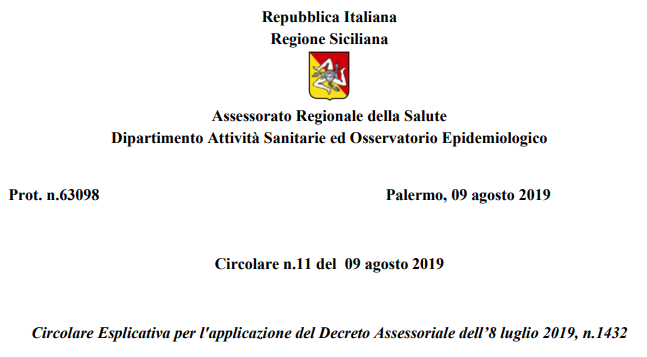 Applicazione del Decreto Assessoriale dell’8 luglio 2019 elearning