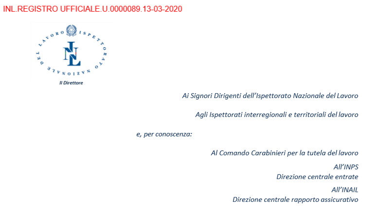 INL DVR e coronavirus INL